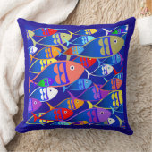 カラフルアールデコデザイン クッション (ブランケット)