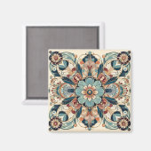 カラフルアールデコデザイン マグネット (正面/裏面)