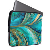 カラフルアールデコノートPCケース ラップトップスリーブ (正面右)