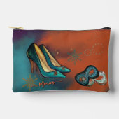 カラフルアールデコハイヒール アクセサリーポーチ (正面)