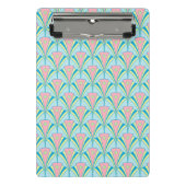 カラフルアールデコファン ミニクリップボード (正面)