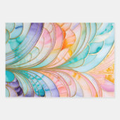 カラフルアールデコ包装紙シート ラッピングペーパーシート (正面2)