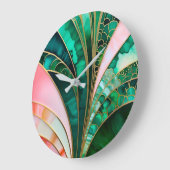 カラフルアールデコ壁時計 ラージ壁時計 (傾斜)