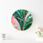 カラフルアールデコ壁時計 ラージ壁時計 (ホーム)