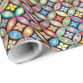 カラフルアールヌーボーフローラ ラッピングペーパー (ロールコーナー)