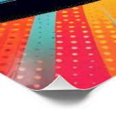 カラフルイエストラックのキャップ！ ポスター (コーナー)