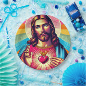 カラフルイエス紙プレート! ペーパープレート (パーティー)