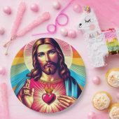 カラフルイエス紙プレート! ペーパープレート (パーティー)