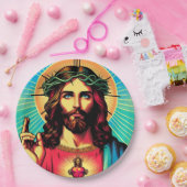 カラフルイエス紙プレート! ペーパープレート (パーティー)