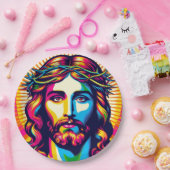 カラフルイエス紙プレート! ペーパープレート (パーティー)