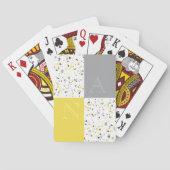 カラフルイエローグレーテラッツォ(モノグラム付) トランプ (裏面)