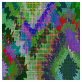 カラフルイカット部幾何学模様 ファブリック (クローズアップ)