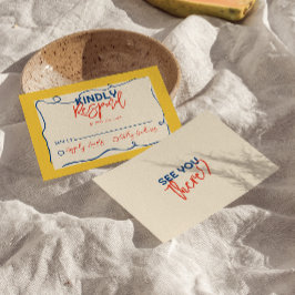 カラフルイタリアン予測できなキュイ結婚ズ 出欠カード