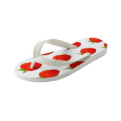 カラフルイチゴ赤4リズペアビーチサンダル キッズビーチサンダル (アングル)