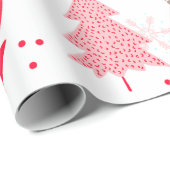 カラフルイラストレーションの可愛い子供へ木 ラッピングペーパー (ロールコーナー)