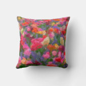 カラフルイラストレーションの違う背景 クッション (裏面)