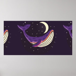 カラフルイラストレーションポートレート ポスター