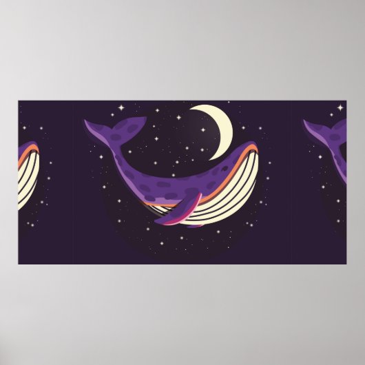 カラフルイラストレーションポートレート ポスター (正面)