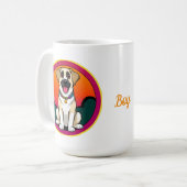 カラフルイラストレーション コーヒーマグカップ (正面左)