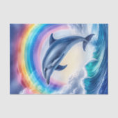 カラフルイルカとレインボーデコップル 薄葉紙 (正面)