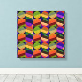 カラフルインスパイアヴィンテージ キャンバスプリント (インサイチュ (ウッドフロア))