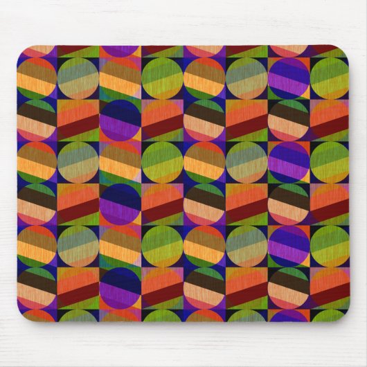 カラフルインスパイアヴィンテージ マウスパッド (正面)
