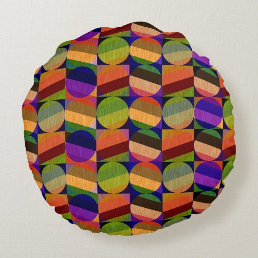 カラフルインスパイアヴィンテージ ラウンドクッション (裏面)