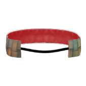 カラフルインターレースデザインから成るストライプ アスレチックヘッドバンド (裏面)