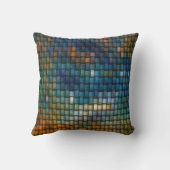 カラフルインターレースデザインから成るストライプ クッション (裏面)