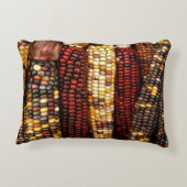 カラフルインディアンコーンのカーネルフォト アクセントクッション (裏面)