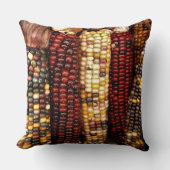 カラフルインディアンコーンのカーネルフォト クッション (正面)
