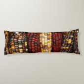 カラフルインディアンコーンのカーネルフォト ボディピロー (裏面)