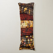 カラフルインディアンコーンのカーネルフォト ボディピロー (正面縦)