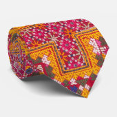 カラフルインディアン刺しゅうプリント ネクタイ (ロール)
