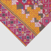 カラフルインディアン刺しゅうプリント 薄葉紙 (詳細)