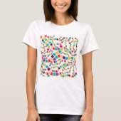 カラフルウィグルワームパターン Tシャツ (正面)
