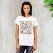 カラフルウィグルワームパターン Tシャツ