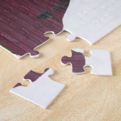 カラフルウィンタードアモダン建物コラージュ ジグソーパズル (側面)