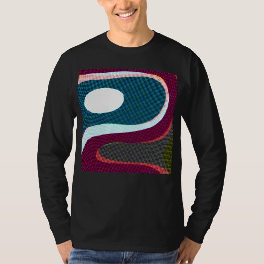 カラフルウェーブアブストラクト612 Tシャツ (正面)