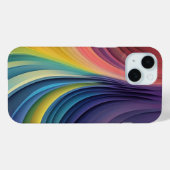 カラフルウェーブ抽象芸術 Case-Mate iPhoneケース (裏面 (横))