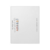 カラフルウォーターカラー実在ハウス ノートパッド (回転)