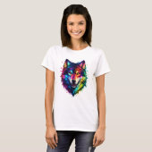 カラフルウルフ Tシャツ (正面フル)
