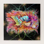 カラフルエイリアンモンスターアートペンスケッチファンタジー ジグソーパズル (横)