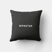 カラフルエイリアンモンスターアートペンスケッチ クッション (裏面)