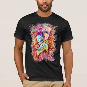 カラフルエイリアンモンスターアートペンスケッチTシャツ Tシャツ