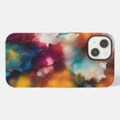 カラフルエクスプロージョン アルコールインク iPhoneケース (裏面横)