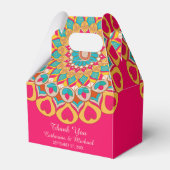 カラフルエスニックはっきりしたマンダラ結婚&ブライト フェイバーボックス (正面サイド)