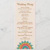 カラフルエスニックはっきりしたマンダラ結婚&ブライト プログラム (裏面)