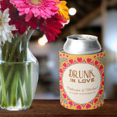 カラフルエスニックはっきりしたマンダラ結婚&ブライト 缶クーラー