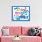 カラフルエマーソン引用文伸張キャンバスのウォールアート キャンバスプリント (インサイチュ (リビング))